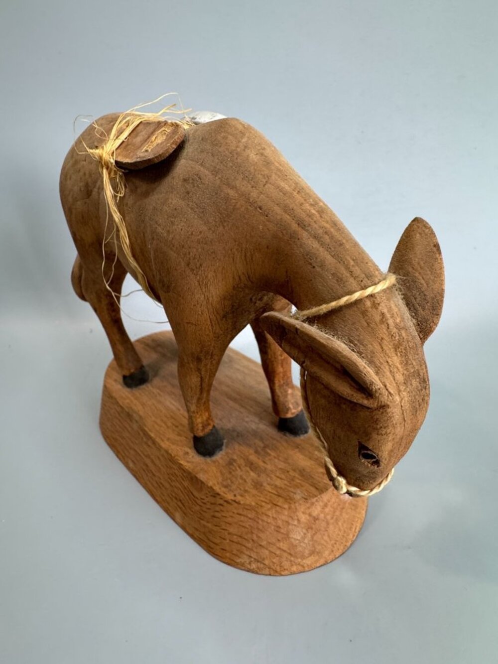 Elmer Groth Carved Wood Donkey Mule Folk Art Sculpture Davenport Iowa 1977 6" - Picture 4 of 7